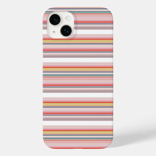 Mooie moderne kleurrijke strepen Case-Mate iPhone case (Achterkant)