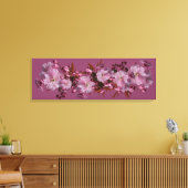 Mooie moderne roze kersenbloesem canvas afdruk (Insitu (Woonkamer))