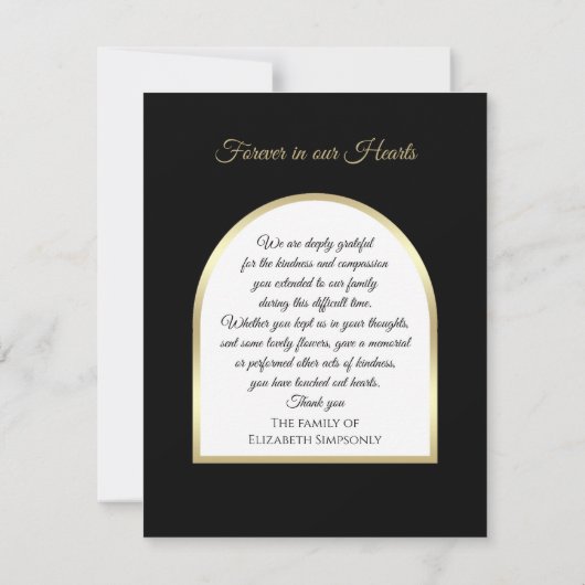 Mooie moderne sympathie dank u fotokaart bedankkaart (Achterkant)