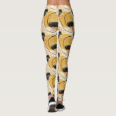 Mooie moderne tegelpatroon leggings (Achterkant)