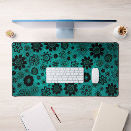 Mooie moderne trendy meisjesachtige koele bloempat bureaumat