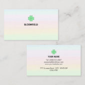 Mooie, moderne, veelkleurige pastelleshals visitekaartje (Voorkant / Achterkant)