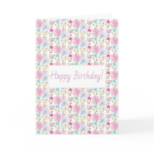 Mooie moderne waterverf bloem met monogram