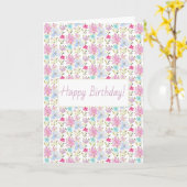 Mooie moderne waterverf bloemen met monogram kaart (Gele Bloem)