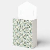 Mooie Moderne Witte Bloemen en Bessen Bedankdoosjes (Geopend)
