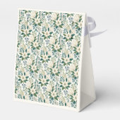 Mooie Moderne Witte Bloemen en Bessen Bedankdoosjes (Achterkant)