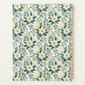 Mooie Moderne Witte Bloemen en Bessen Planner (Achterkant)