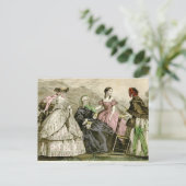 Mooie Modes van 1859 Briefkaart (Staand voorkant)