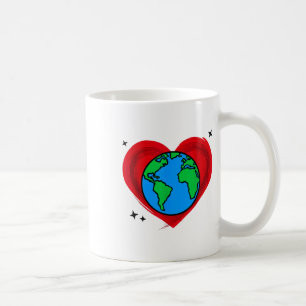 Mooie Moeder Aarde Planeet Milieubescherming Koffiemok