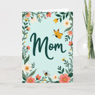 Mooie Moeder Bloem Kunstkaart Kaart