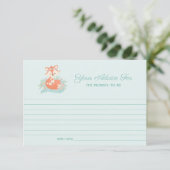 Mooie moeder en Baby Fox Boy Baby shower Advies Kaart (Staand voorkant)