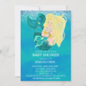 Mooie moeder- en Baby Zeemeerminningshower Kaart (Voorkant)