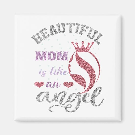 Mooie moeder is een engel magneet (Voorkant)