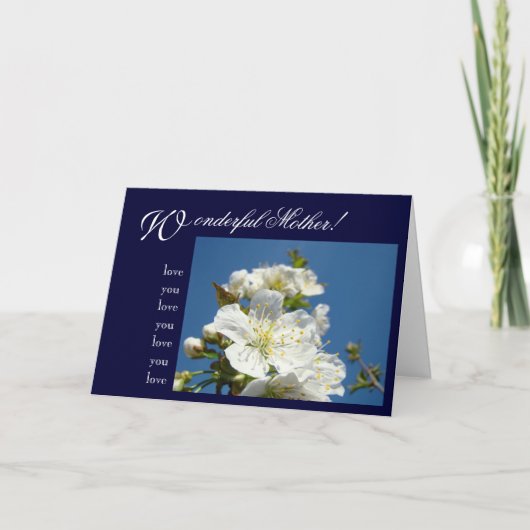 Mooie moeder Kaarten dank je moeder houdt van je (Voorkant)