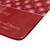 Mooie moeder mooi rood snijplank (Hoek)