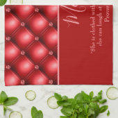 Mooie Moeder Rood Theedoek (Gevouwen)