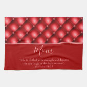 Mooie Moeder Rood Theedoek (Horizontaal)