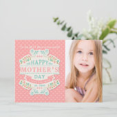 Mooie Moederdag fotokaart Kaart (Staand voorkant)