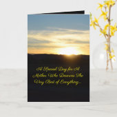 Mooie Moederdag Kaart (Gele Bloem)