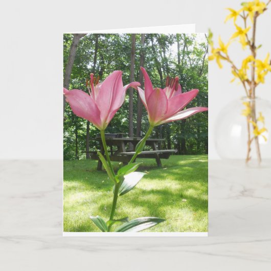 Mooie Moederdag kaart. Kaart (Gele Bloem)