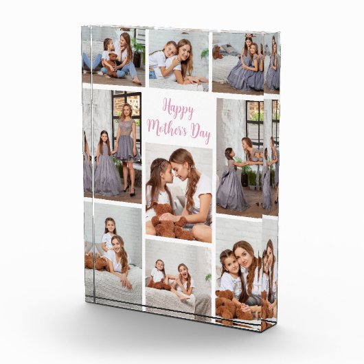 Mooie Moederdag Mom Dochter Collage Fotoblokken (Rechts)
