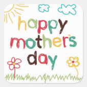 Mooie Moederdag Sticker (Voorkant)