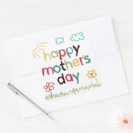 Mooie Moederdag Sticker (Envelop)