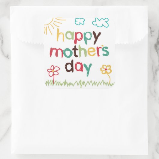 Mooie Moederdag Sticker (Tas)