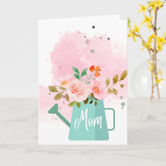 Mooie Moederdag wenskaart Kaart (Gele Bloem)