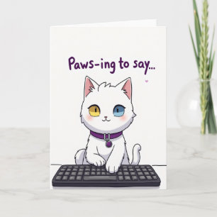 Mooie Moederdagkaart met Kattenthema Kaart
