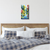 Mooie moeras zomer canvas muurkunst (Insitu (Slaapkamer))