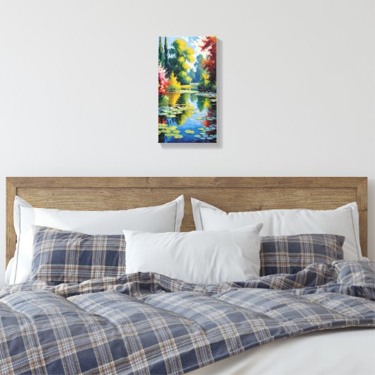 Mooie moeras zomer canvas muurkunst (Insitu (Slaapkamer))