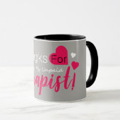 Mooie mok-Bedankt voor mijn onbetaalde therapeut Mok (Voorkant rechts)