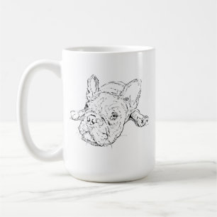 Mooie mok met Franse Bulldog, cadeau voor hondenmo