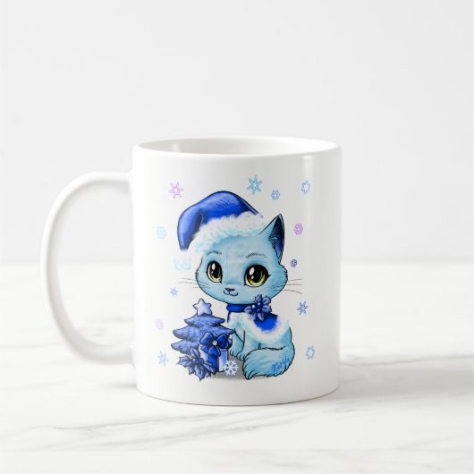 Mooie Mok met kerstkat met hand van Mei Yu (Links)