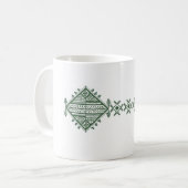Mooie mok met symbolen van amazigh (Voorkant links)