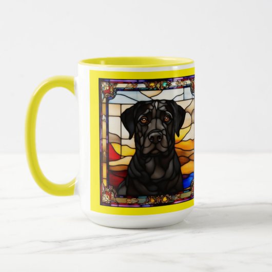Mooie mok met zwarte labrador (Links)