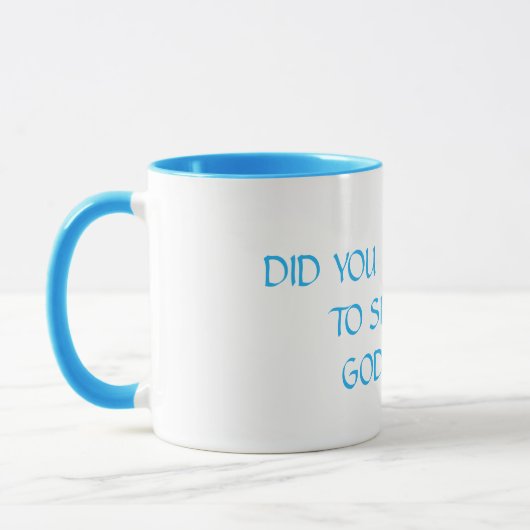 Mooie Mok Mooie Vraag in turquoise (Links)