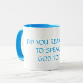 Mooie Mok Mooie Vraag in turquoise (Voorkant links)