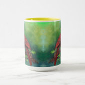 Mooie Mok noordelijke rode kardinale vogel (Midden)