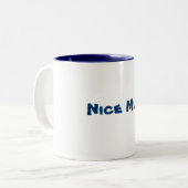 Mooie Mok! Tweekleurige Koffiemok (Voorkant links)