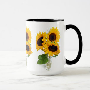 Mooie Mok van de Koffiebeker Zonnebloemen
