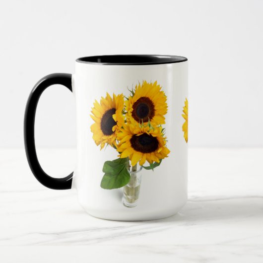 Mooie Mok van de Koffiebeker Zonnebloemen (Links)