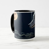 Mooie mok van de wolf koffie. (Voorkant links)