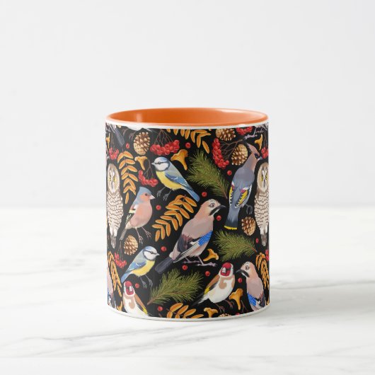 Mooie Mok vogelpatroon (Midden)