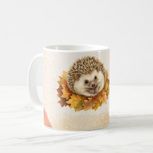 Mooie mok voor herfst. (Voorkant links)