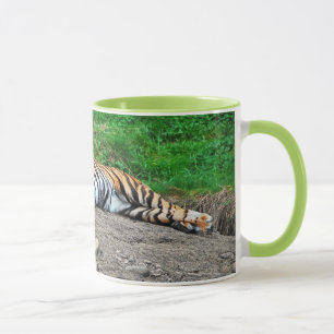 Mooie mok voor het slapen van tijgerkoffie