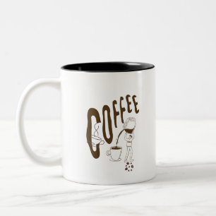 Mooie mok voor koffieliefhebbers met minimalistisc
