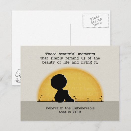 Mooie momenten briefkaart (Voorkant / Achterkant)