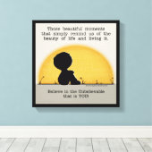 Mooie momenten canvas afdruk (Insitu (Houten vloer))